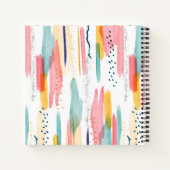 Waterverf Geometrische abstracte minimale pastel Notitieboek (Achterkant)