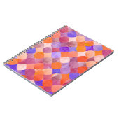 Waterverf geometrische, Arabische visschalen. Notitieboek (Linkerzijde)