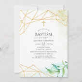 Waterverf Geometrische baptisme Kaart (Voorkant)