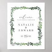 waterverf geometrische bruiloft poster (Voorkant)