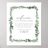 waterverf geometrische bruiloft poster (Voorkant)