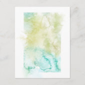 Waterverf Geometrische Crystal bruiloft Gast Detai Informatiekaartje (Achterkant)