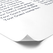 Waterverf Geometrische Crystal bruiloft zitplaatse Poster (Hoek)