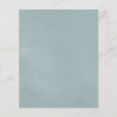 Waterverf Geometrische Eucalyptusbaptisme Flyer (Achterkant)