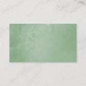 Waterverf Geometrische Eucalyptusbruiloft Plaatskaartje (Achterkant)