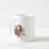 Waterverf Geometrische Kerstfoto Koffiemok (Voorkant links)