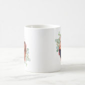 Waterverf Geometrische Kerstfoto Koffiemok (Center)