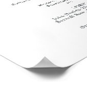 Waterverf Geometrische kristallijne handtekeningen Poster (Hoek)