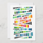 Waterverf geometrische patroon 60ste verjaardagsfe kaart (Achterkant)