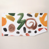 Waterverf geometrische vormen. Abstracte schilderp Badhanddoek (Badhanddoek)