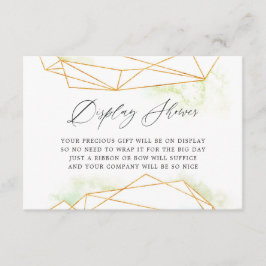 Waterverf Geometrische Vrijgezellenfeest Display S Informatiekaartje