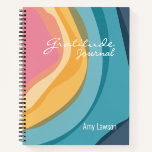 Waterverf Gepersonaliseerd dankbaarheidsdagboek Notitieboek