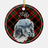 Waterverf - Gepersonaliseerd kerstfeest Keramisch Ornament (Voorkant)