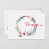 Waterverf - Gepersonaliseerd ontwerp Kaart (Voorkant / Achterkant)