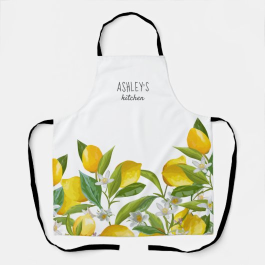 Waterverf gepersonaliseerd paneelhuis schort (Voorkant)