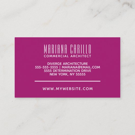 Waterverf Gepersonaliseerde Abstracte standaard Visitekaartje (Achterkant)