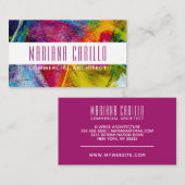 Waterverf Gepersonaliseerde Abstracte standaard Visitekaartje (Voorkant / Achterkant)