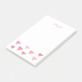 Waterverf Gepersonaliseerde Elegant Boho Post-it® Notes (Schuin)
