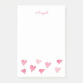 Waterverf Gepersonaliseerde Elegant Boho Post-it® Notes (Voorkant)