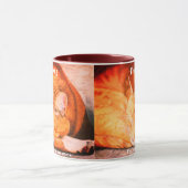 Waterverf Gepersonaliseerde Ginger Cat Mok (Midden)