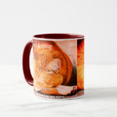 Waterverf Gepersonaliseerde Ginger Cat Mok (Voorkant links)