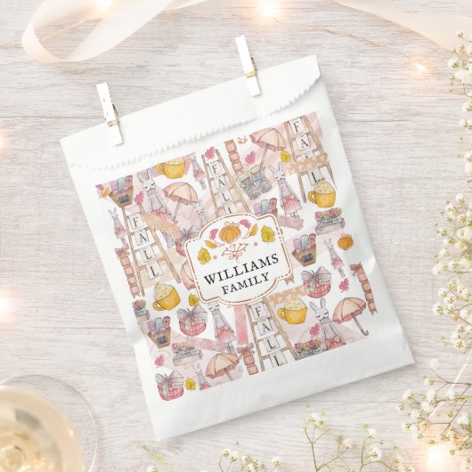 Waterverf Gepersonaliseerde Herfst Handgeschilderd Bedankzakje (Geknipt)