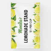 Waterverf gepersonaliseerde limonade stand spandoek (Verticaal)