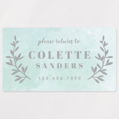 Waterverf Gepersonaliseerde naam Labels (Design 2)