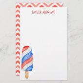 Waterverf Gepersonaliseerde schrijfkunst Briefpapier (Voorkant / Achterkant)