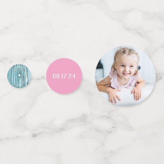 Waterverf Gepersonaliseerde vaderdag Confetti (Achterkanten)