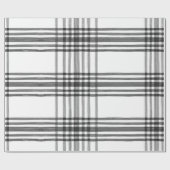 Waterverf Geplakt zwart-wit omslagpapier Cadeaupapier (Vlak)