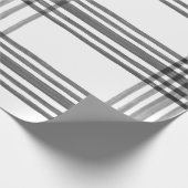 Waterverf Geplakt zwart-wit omslagpapier Cadeaupapier (Hoek)