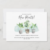 Waterverf Geplante Nieuwe wortels Bewegend Adres B Aankondiging (Voorkant)