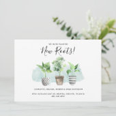 Waterverf Geplante Nieuwe wortels Bewegend Adres B Aankondiging (Staand voorkant)