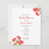 Waterverf Geraniums 2 Kaart (Voorkant)