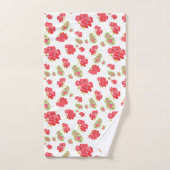 Waterverf Geraniums Pattern Bad Handdoek (Handdoek)