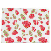 Waterverf Geraniums Pattern Groot Cadeauzakje (Achterkant)