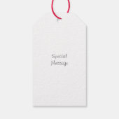 Waterverf Geraniums Stems Cadeaulabel (Achterkant)