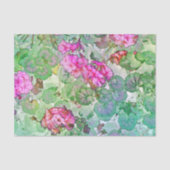 Waterverf Geraniums Tissuepapier (Voorkant)