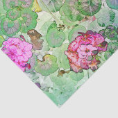 Waterverf Geraniums Tissuepapier (Detail)