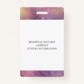 Waterverf geregistreerde verpleegkundige Logo Badge (Achterkant)