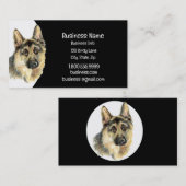Waterverf German Shepherd Dog Animal Pet Visitekaartje (Voorkant / Achterkant)
