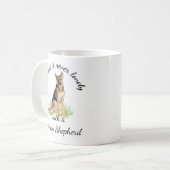 Waterverf German Shepherd Dog Pet Animal Koffiemok (Voorkant links)