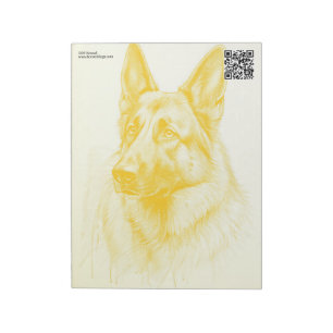 Waterverf German Shepherd Dogs Notitieblok
