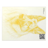 Waterverf German Shepherd Dogs Notitieblok (Voorkant)