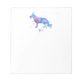 Waterverf German Shepherd Dogs Notitieblok (Voorkant)