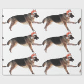Waterverf German Shepherd Holiday Cadeaupapier (Vlak)