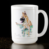 Waterverf German Shepherd Malinois Personalized Koffiemok
