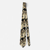 Waterverf German Shepherd Pet Dog Animal Stropdas (Voorkant)