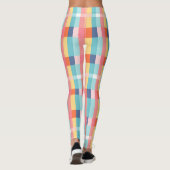 Waterverf geruit naadloos patroon leggings (Achterkant)